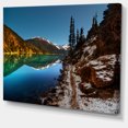 thumbnail image 2 of Blue Clear Lake with Mountains - Impression sur Toile Paysage Extra Large, 2 of 4