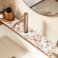 thumbnail image 2 of Yayeee Faucet Mat for Kitchen Sink 14.7" Diatomite Long Splash Guard Pad, Orange Floral Blooms, 2 of 7