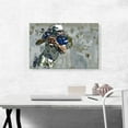 thumbnail image 2 of ARTCANVAS Quarterback Football Player Canvas Art Print - Size: 26" x 18" (1.50" Deep), 2 of 9