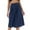 Navy, variant on ZHIZAIHU Women Solid Color Skirts High Waist A-Line Skirts for Women Casual Mid-Length Skirts S-Black XL