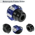 thumbnail image 5 of Unique Bargains 0.59" Motorcycle Slider Frame Aluminum Alloy Plastic Wheel Fairing Protection Crash Pad Protector Guard 2.13" 2.56"  Blue 2 Pcs, 5 of 7