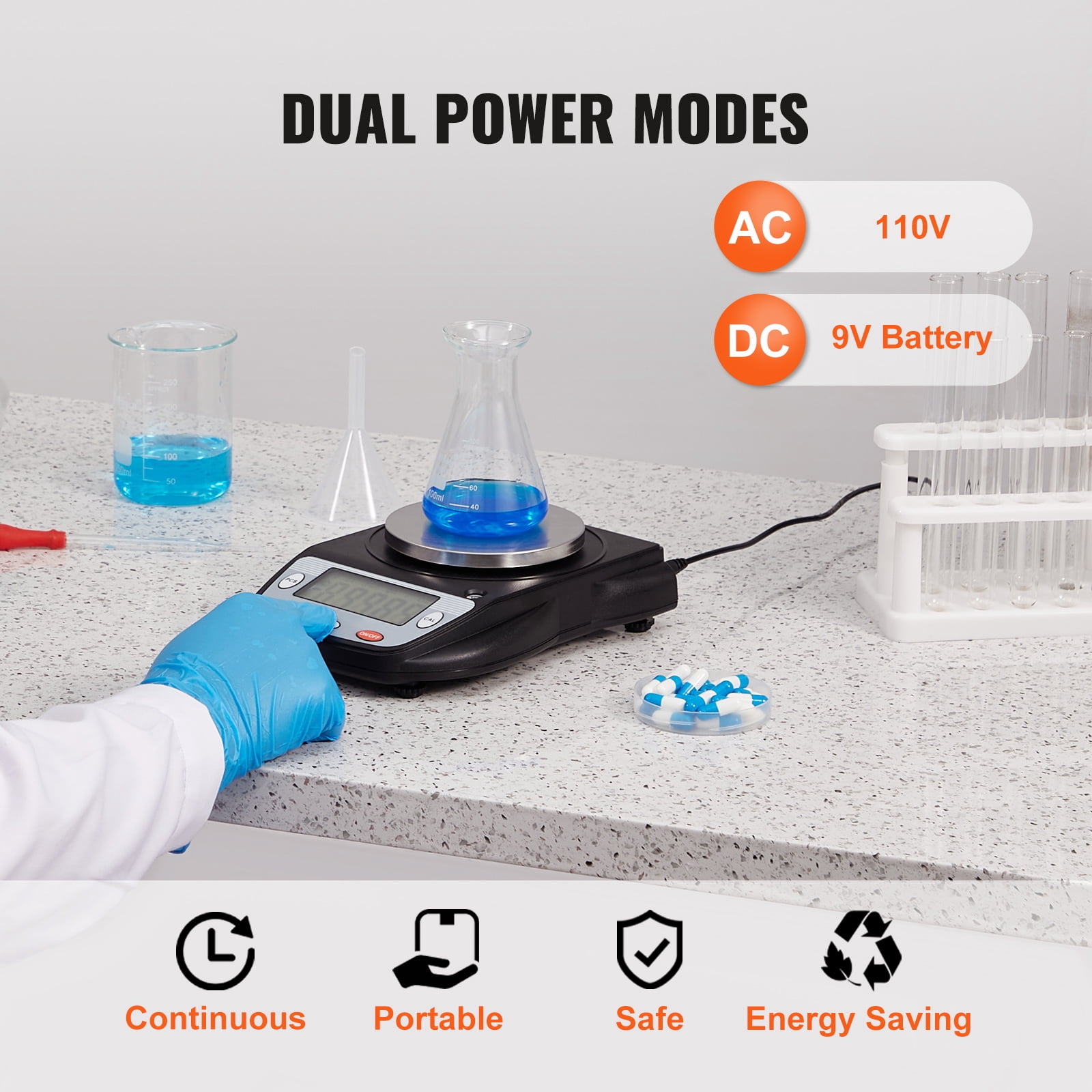 KFFKFF Precision Scale, 600g Capacity with 0.01g Accuracy, Electronic Lab Scale with LCD Screen, 6 Measurement Units, Ideal for Laboratory and Jewelry Weighing