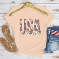 thumbnail image 2 of jobturf American Flag Tops Women Summer Cute Short Sleeve Tunic Shirt Patriotic 4th of July Tee Memorial Day Tshirt Girls Crop Tops, 2 of 6