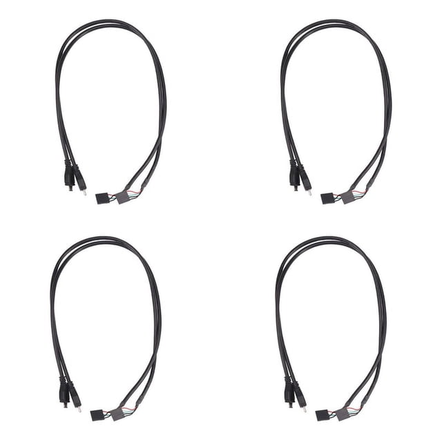 (8-Pack) 50CM 5 Pin Motherboard Female Header to Micro-USB Male Adapter Extender Cable (5Pin/Micro-USB)