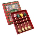 thumbnail image 1 of Christmas Tableware Set Stainless Steel Spoon Gift Set Dessert Spoon Fork Coffee Spoon Christmas Pendant Spoon Tableware Set Gift, 1 of 8