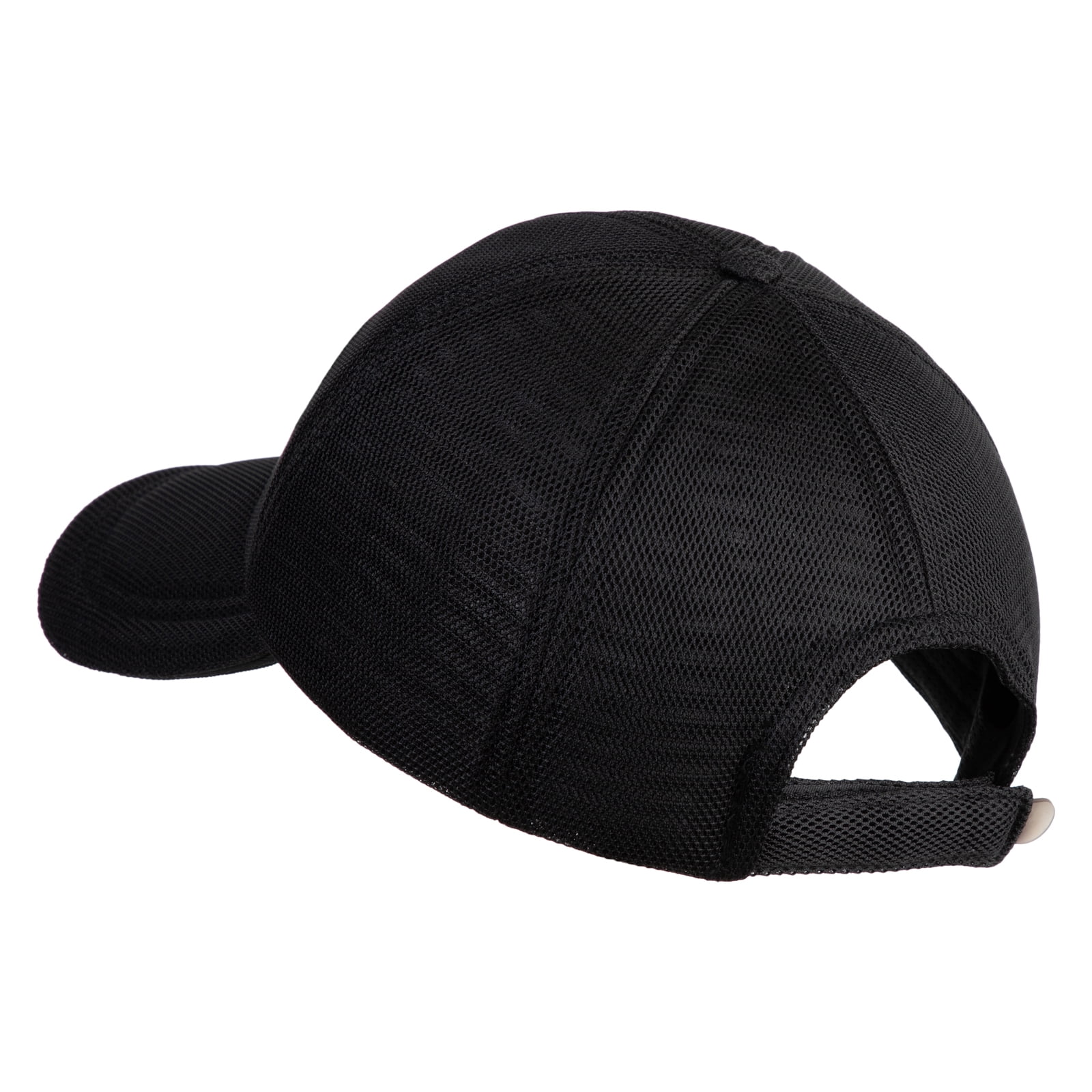 Pickleball Balls Embroidered Iron on Patched Deluxe Performance Mesh Cap - Black OSFM
