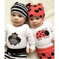 thumbnail image 2 of Douhoow Unisex Baby Long Sleeve Ladybug Romper Pants Hat Infant 2PCS Leisure Outfits, 2 of 8