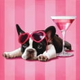 thumbnail image 2 of Cazenave, Maryline 26x26 White Modern Wood Framed Museum Art Print Titled - Bouledogue franc¸ais, 2 of 4
