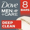 Dove Men+Care Men's Bar Soap Deep Clean, 3.75 Oz., 8 Bars
