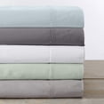 thumbnail image 5 of Great Bay Home Cotton Percale Crisp and Cool 4-Piece Sheet Set (Twin, White), 5 of 8
