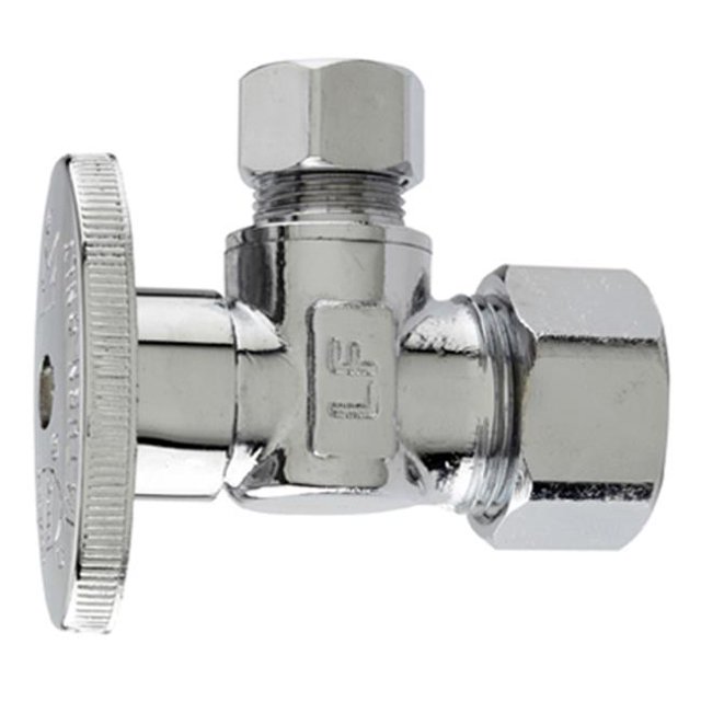 0.62 x 0.37 in. Master Plumber Angle Chrome Supply Stop