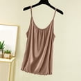 thumbnail image 1 of SDNall Blouse pour Femmes Unie Décontractée Mode Col Rond Régulière Sans Manches Hauts de Nuit, 1 of 9