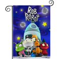 thumbnail image 1 of Rob el Robot-bandera de jardín temática. Regalo perfecto para fans, amigos y familiares, ideal para actividades al aire libre y decoración de fiestas.28CM*45CM, 1 of 5