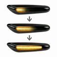 thumbnail image 4 of For 328i E90 E91 E92 E93 E46 E60 Smoked LED Side Marker Light Sequential Turn Signal Lamp X2, 4 of 5