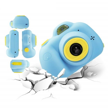 Kids Toys Camera for 3-6 Year Old Girls Boys, Compact Cameras for Children, Best Gift for 5-10 Year Old Boy Girl 8MP HD Video Camera Creative Gifts,Blue(16GB Memory Card Included), (Best Compact Camera For Portraits)