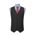 thumbnail image 3 of PENGX Stylish Men‘s Solid Color Formal Suit Vest - Vests for Party  Wedding  Prom  and Special Occasions - Adjustable Waistcoat with Classic Design and Comfortable Fit, 3 of 7