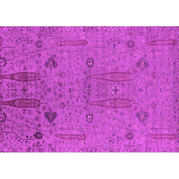 Ahgly Company Indoor Rectangle Oriental Pink Industrial Area Rugs, 6' x 9'
