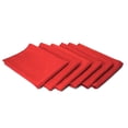 thumbnail image 2 of Tablelinensforless Juego De 6 Servilletas De Tela De Poliéster De 17 "X 17" (Rojo Festivo) | Fácil Cuidado Acabado Sin Necesidad De Planchado Retención Superior Del Color Lavable A Máquina, 2 of 5