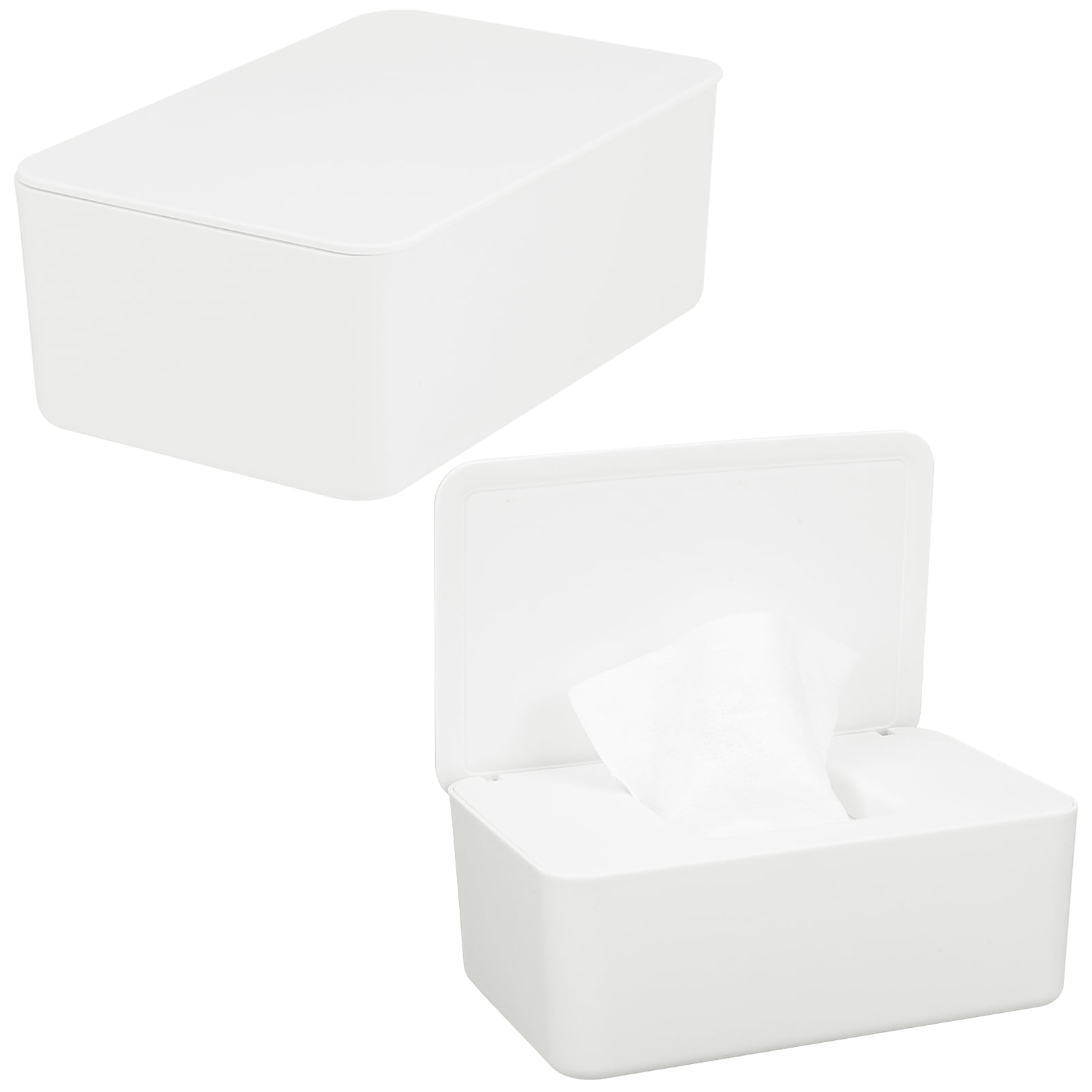 sixwipe 2 Pack Wipes Dispenser, Refillable Baby Wipes Container with