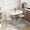 Marble & Sliver, variant on Lacoo 3-Piece Small Dining set, Table and Chair Set for 2 ,for Living Room, Dining Room, Kitchen, Black