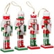 thumbnail image 5 of 4 Mini Cascanueces Soldado Colgantes Adornos Navideños de Madera, 5 of 7
