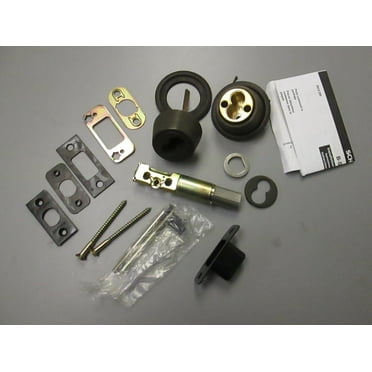 Schlage BC162J Double Cylinder Deadbolt Dark Bronze for Schlage Removable Core