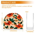 thumbnail image 3 of Orange Butterflies and Flowers Thick U Shape Acrylic Napkin Holder Non Slip Space Saving for Kitchen, 3 of 9