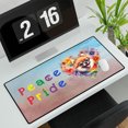 thumbnail image 3 of Peace Love Pride Pomeranian with Rainbow Sunglasses LGBT LGBTQ+ Desk Mat Full Keyboard Mouse Pad Pom Dog Lover Gifts Large Mousepad - 01004, 3 of 5