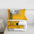 thumbnail image 4 of American Football Bedding Twin, Football Game Bedding Comforters & Sets Youth American Football City Style Comforter Set, Yellow Black and White Helmet Quilt (Green Bay), 4 of 7