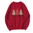 thumbnail image 1 of WEAIXIMIUNG Sweatshirts Grande Taille pour Femmes 3X Imprimé de Noël Décontracté à Manches Longues Pull Col Rond Sweat à Capuche, 1 of 4