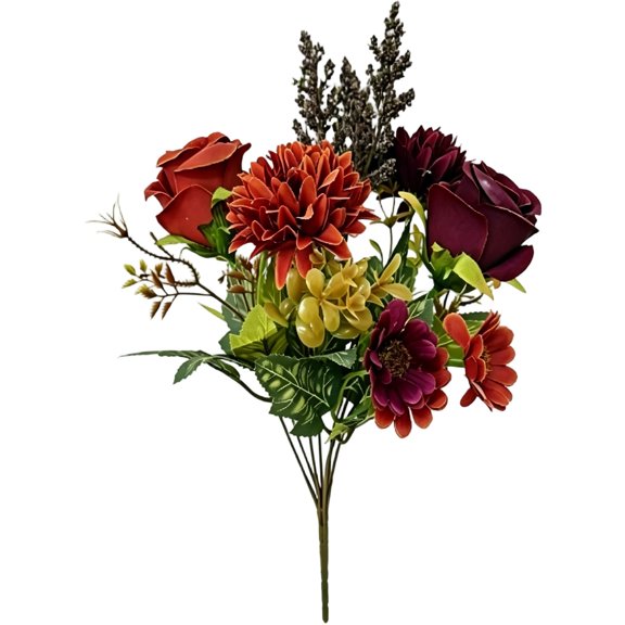 2 Pack 7 Stem Artificial Persian Rose And Daisy Bouquet Hand Bouquet For Home Wedding And Vase Decoration