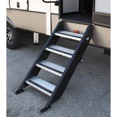 MORryde StepAbove 36.5" to 42" 4 Step RV Entry Stair, 26 to 28" Doorway