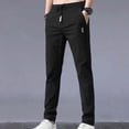 thumbnail image 2 of Sweatpants For Men Quick Dry Breathable Pants Stretch Elastic Waist Drawstring Active Hiking Trousers With Pockets, 2 of 3