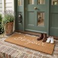 thumbnail image 2 of Embossed Coir Door Mat Bonjour 18"X46", 2 of 3