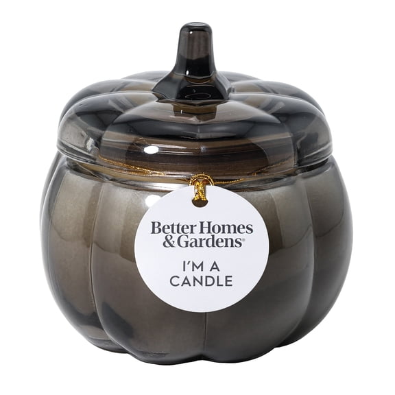 Better Homes & Gardens 5 oz Glass Pumpkin Jar Candle, Brown Butter Pumpkin