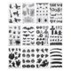 thumbnail image 1 of 12Pcs Halloween Tattoos Spider Web Temporary Tattoos Sticker for Party Decor, 1 of 4