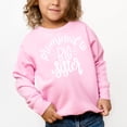 thumbnail image 2 of Promoted to Big Sister Sweatshirt Sibling Reveal Announcement for Baby and Toddler Girls Sibling Outfits Pink Sweatshirt 3T, 2 of 4