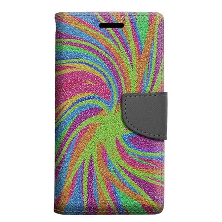 Apple iPhone 8 Wallet Case - Abstract Strokes Color Case - Walmart.com