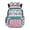 Flower Cat Stripe, variant on FKELYI Pink Flower Unicorn Print Girls Backpack for Kids Schoolbag Lightweight 17 Iinch School Bookbag with Multi-Pockets Casual Daypack Travel Knapsack Rucksack for Child