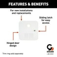 thumbnail image 3 of Girard 2022107537 Door Kit for GSWH-2 New Installations and Atwood 6-Gallon Water Heater - 16", Polar White, 3 of 4