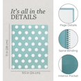 thumbnail image 4 of WWS-Steel Mill & Co Cute Large Spiral Notebook College Ruled, 11" x 9.5" with Durable Hardcover and 160 Lined Pages, Textured Large Dots, 4 of 4