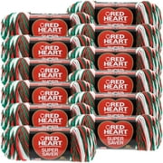 Multipack of 12 - Red Heart Super Saver Yarn-Mistletoe