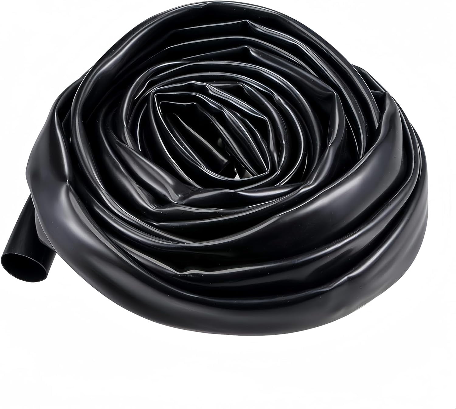 FEFEFW-16mmm x 7mm x 7m PVC Tube Wire Harness Tubing High Temperature Resistant Cable Management Cable Sleeve,Black,1PC