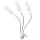 thumbnail image 2 of Luz LED E27 para cultivo de plantas de interior, 3 cabezales, 75W, USB, lámpara de espectro completo, luces para plantas con cuello de cisne, 2 of 8