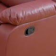 thumbnail image 6 of MAYEERTY Power Recliner Chair, Electric Leather Reclining Chair with Adjustable Backrest for Living Room, Red, 6 of 9
