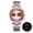AD2539 White face red eyes, variant on Men's Watch, Racing Chronograph Dive Watch 100m Waterproof, Japanese Quartz Movement, Stainless Steel Analog Sport Watch for Men