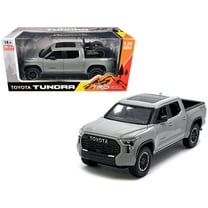 2023 Toyota Tundra TRD 4x4 Pickup Truck Cement Gray with Sunroof and Wheel Rack 1/24 Diecast Model Car