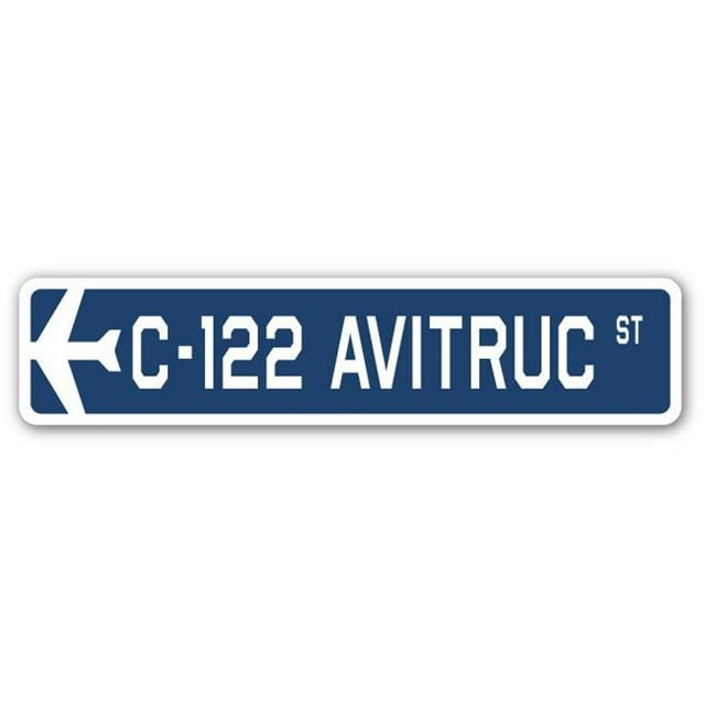 SignMission SSA-C-122 Avitruc Panneau de Rue Militaire Air Force 4 x 18 Po - C-122 Avitruc