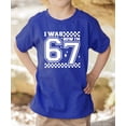 thumbnail image 3 of I was 6 Now I'm 7 Unisex Birthday Shirt for Boys & Girls Trendy Check 7th Birthday Tee Vintage Royal Shirt Youth Medium, 3 of 5