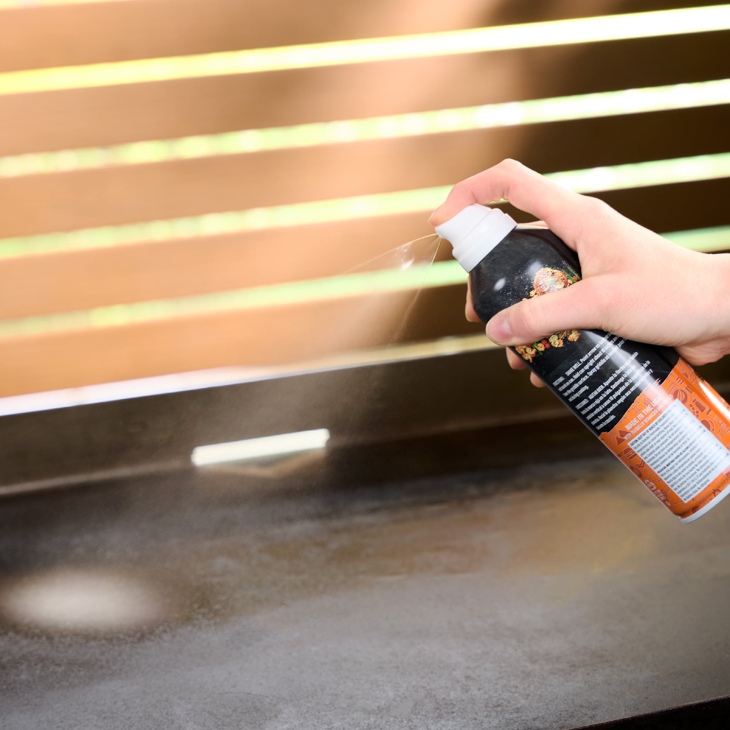 Blackstone Non-Stick Griddle Spray Aerosol Container, Designed to Cook, Protect & Season